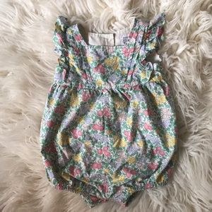 Floral bubble romper
